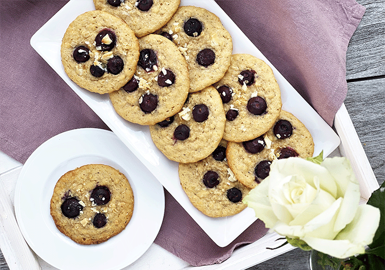 Cookies mit Blaubeeren