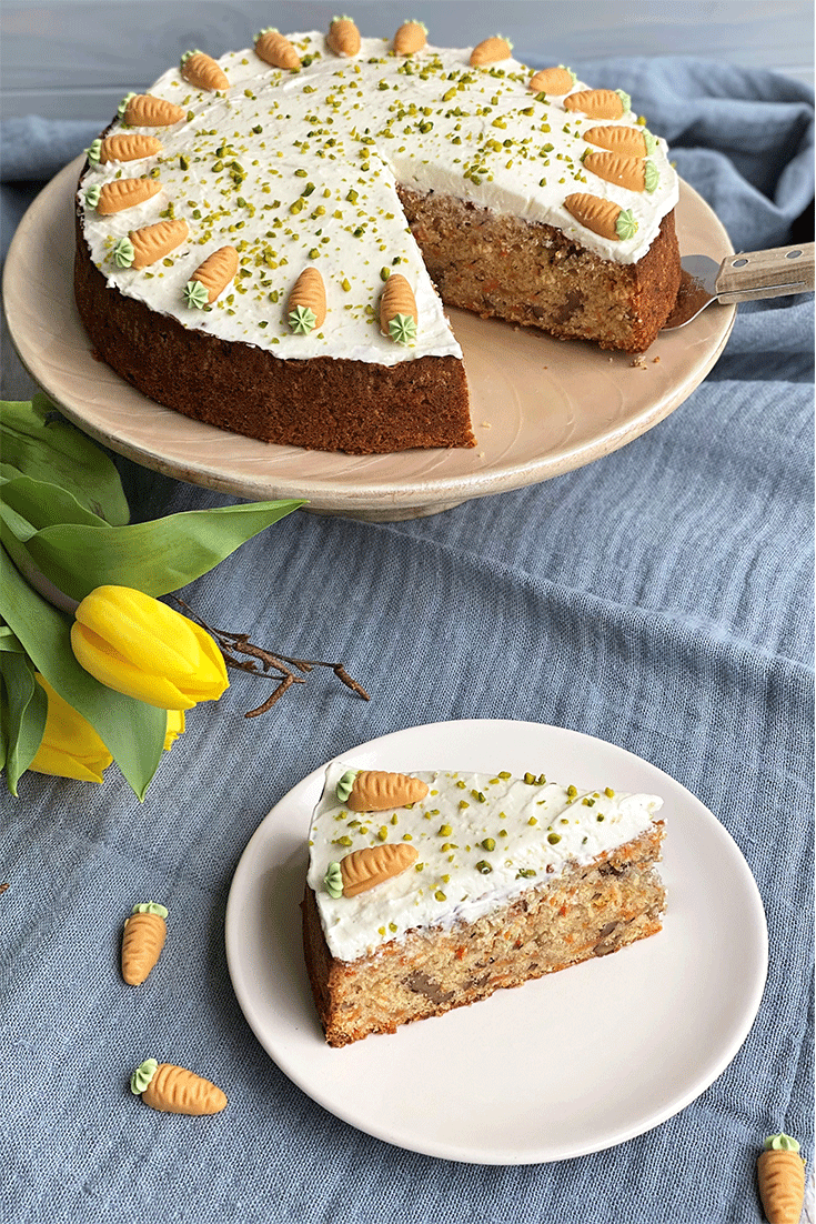 Carrot Cake Anschnitt