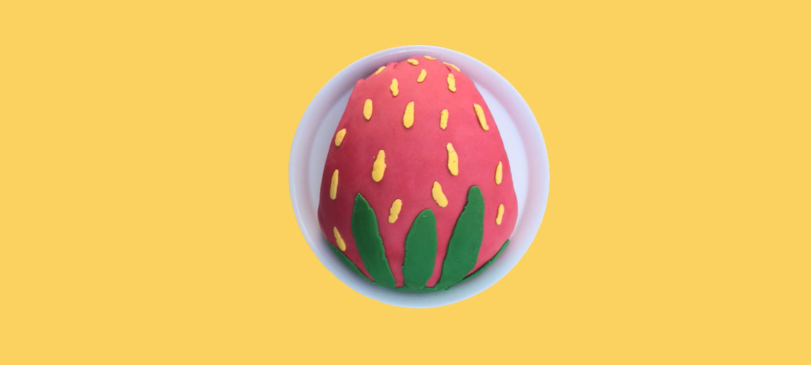 Motivtorte Erdbeere