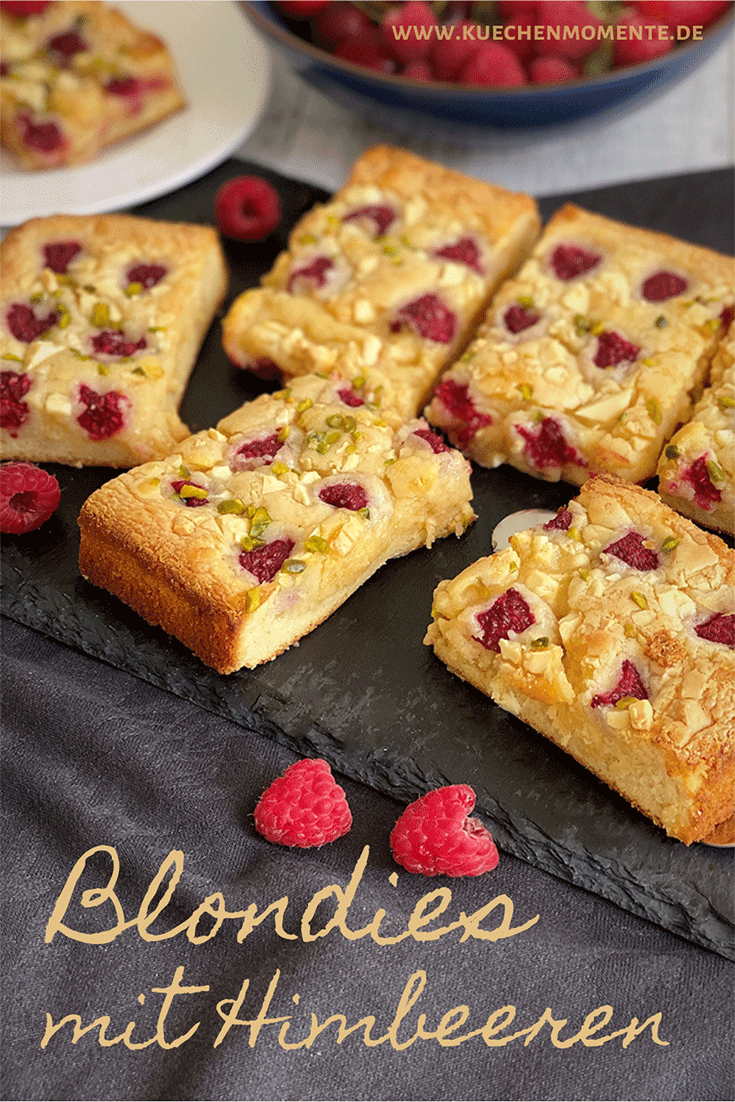 Himbeer-Blondies Pinterest