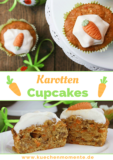 Karotten Cupcakes zu Ostern