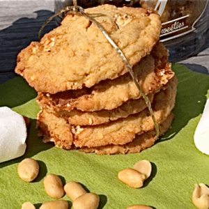 Erdnüsse Deko um Cookies