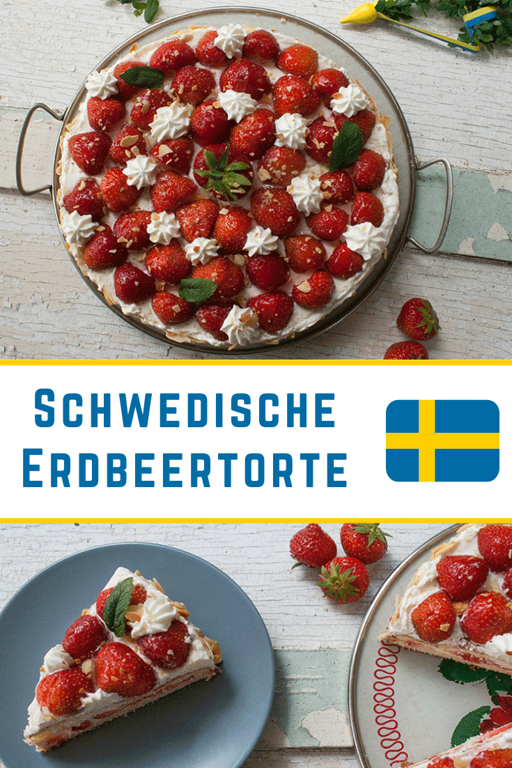 Schwedische Erdbeertorte