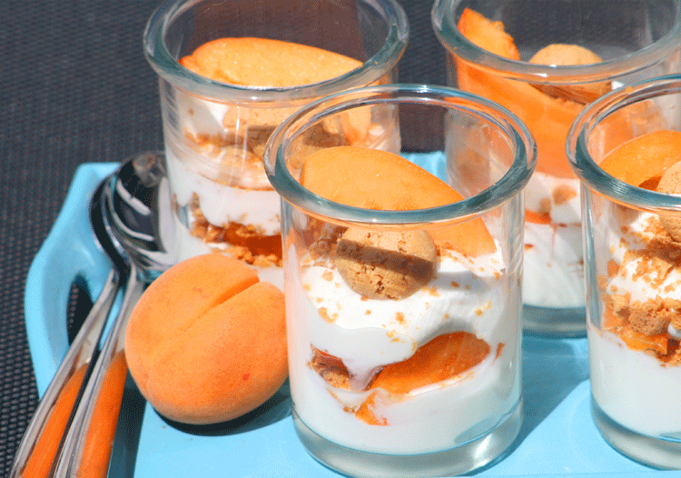 Quark-Aprikosen-Dessert - Küchenmomente
