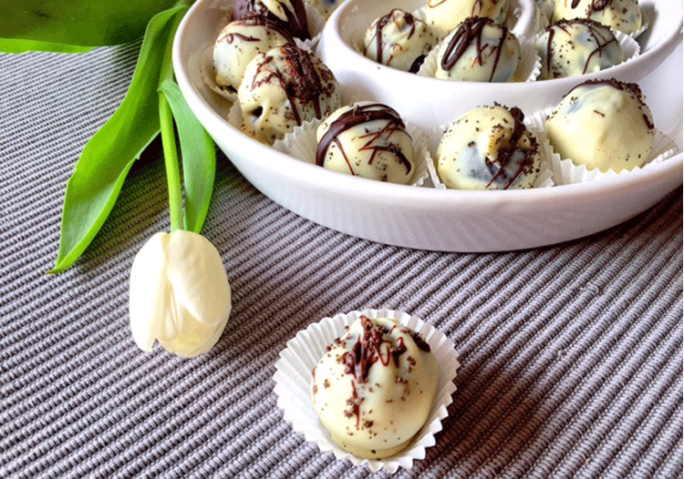Oreo Pralinen auf Schneckenteller