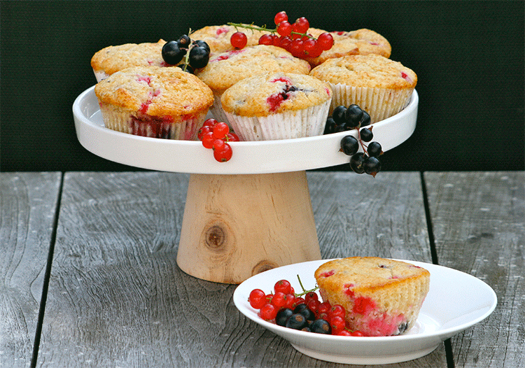 Muffins mit Johannisbeeren