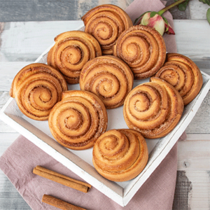 Zimtschnecken Kanelbullar Dinkelmehl