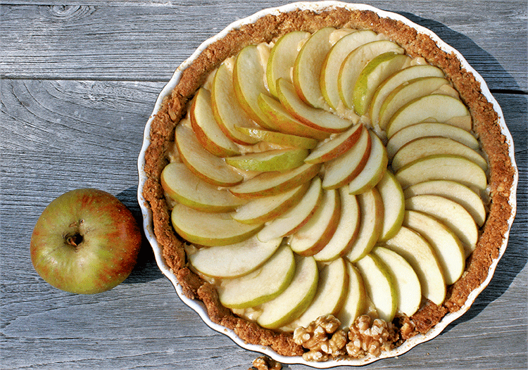 Apfel-Walnuss-Tarte (glutenfrei) - Küchenmomente