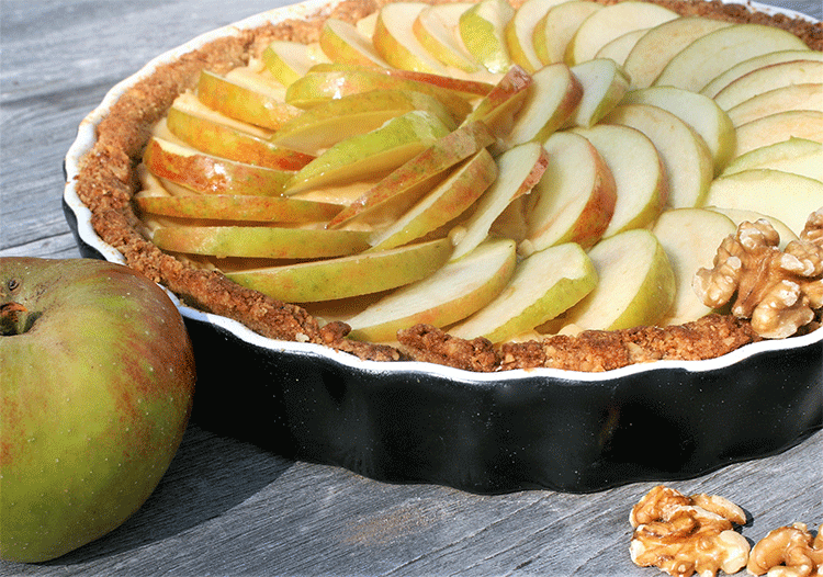 Apfel-Walnuss-Tarte (glutenfrei) - Küchenmomente