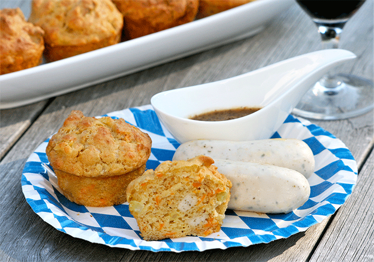 Herzhafte Oktoberfest-Muffins