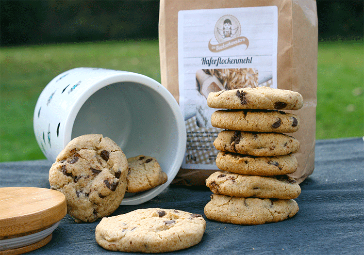 Haferflockenmehl-Cookies