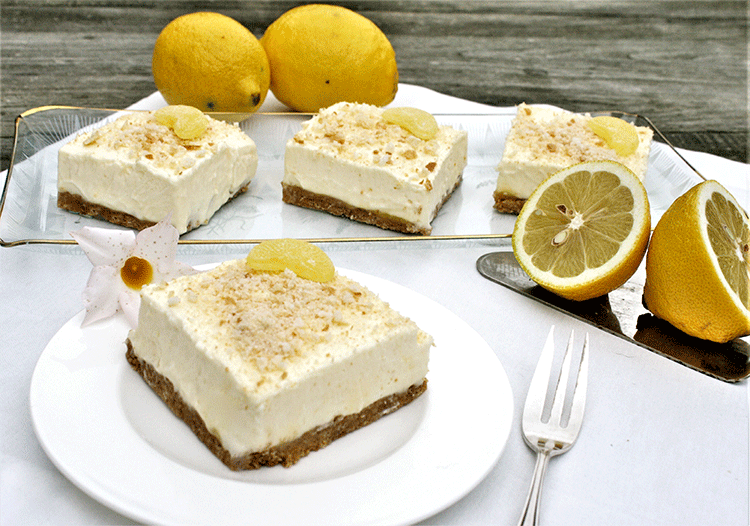 Lemon Cheesecake mit Lemon Curd