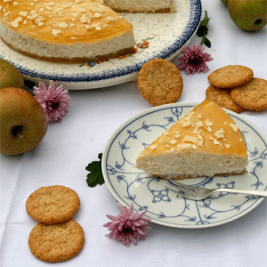 Anschnitt Apfel-Schmand-Torte