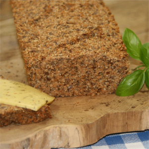 Eiweißbrot im Anschnitt