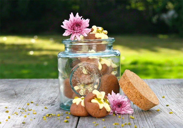 Schoko-Vulkan-Kekse im Glas