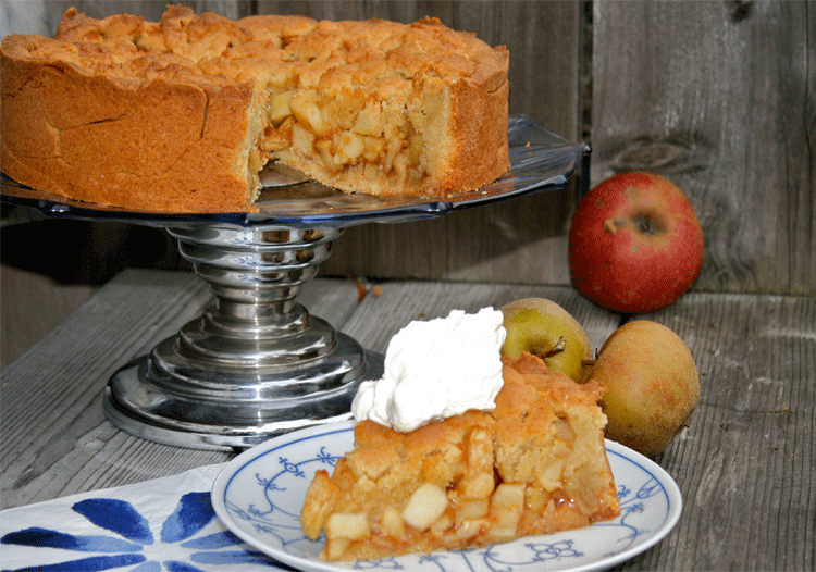 Leckerer Apfelkuchen nach einem Rezept aus den Niederlanden