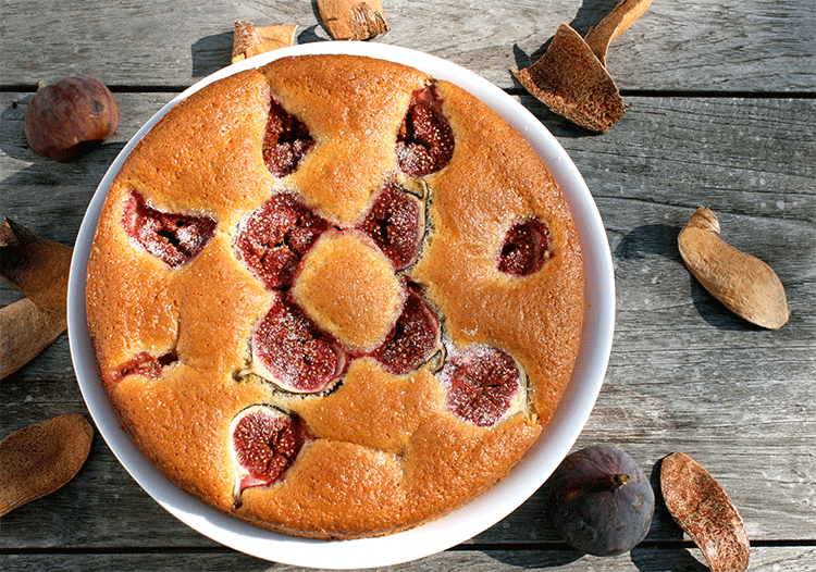 Schneller Feigenkuchen aus Frankreich