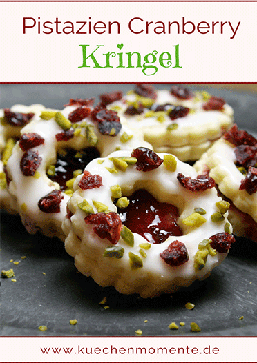 Pistazien-Crabnberry-Kringel zu Weihnachten