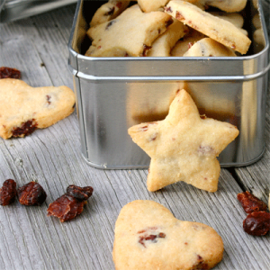 Shortbread mit Cranberries