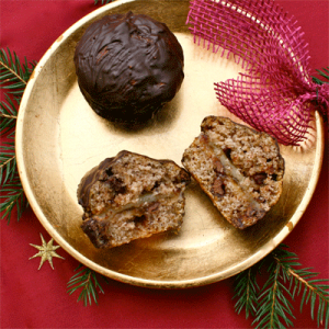 Domino Muffins mit Nougat und Marzipan