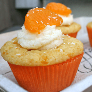 Cupcakes mit Mandarinen und Mascarpone