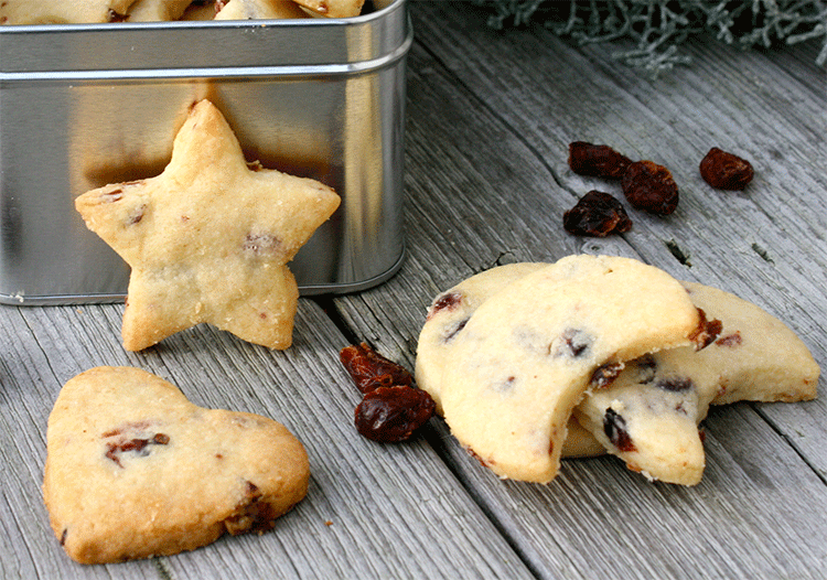 Cranberry Shortbread mit Dinkelmehl - Küchenmomente