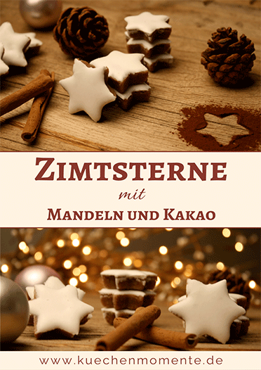 Zimtsterne mit Kakao und Mandeln