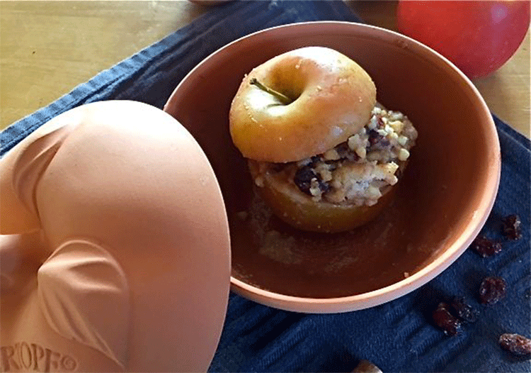 Bratapfel mit Cranberries und Mandeln - Küchenmomente