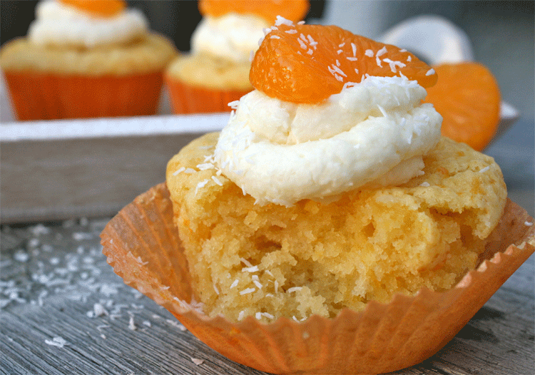 Mandarinen Mascarpone Muffins mit Kokos - Küchenmomente