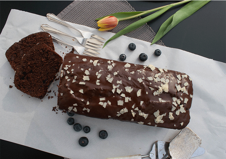 Blaubeer-Schokokuchen