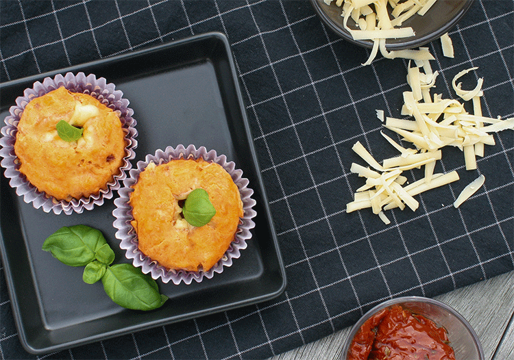 Käse Tomaten Muffins - Küchenmomente
