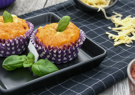 Käse Tomaten Muffins - Küchenmomente