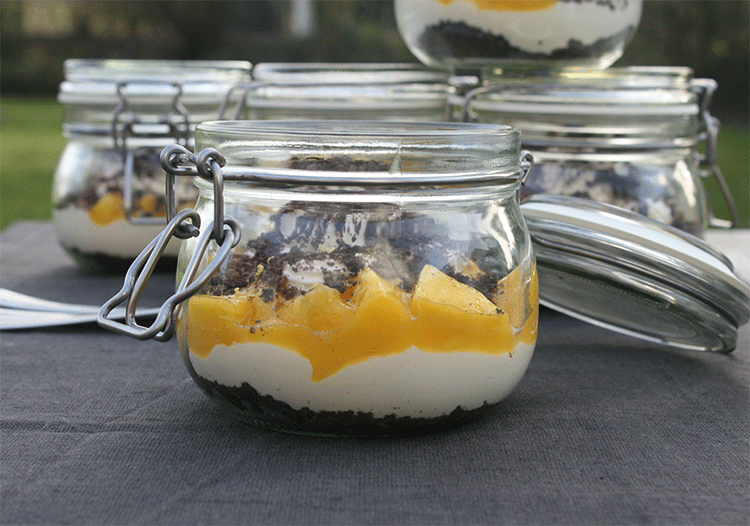Mango Mascarpone Dessert im Glas