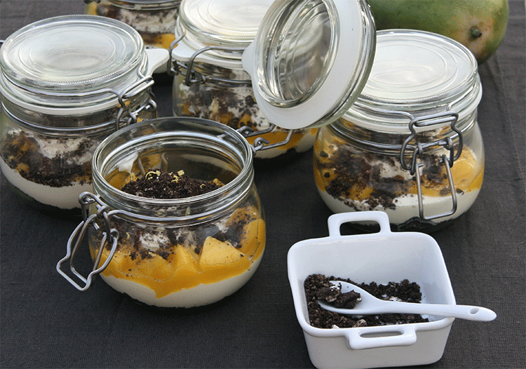 Mango Mascarpone Dessert mit Oreo