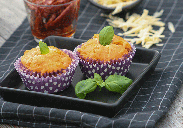 Käse Tomaten Muffins - Küchenmomente
