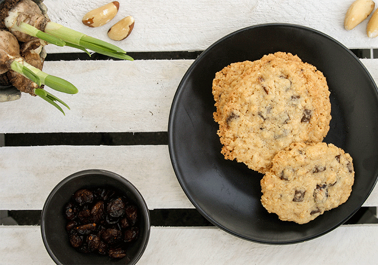 Haferflocken-Cookies mit Paranuss und Cranberry
