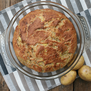 Gesund, vegan und richtig lecker - Kartoffel Zucchini Brot