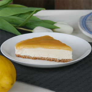 Cremiger Cheesecake mit Lemon Curd