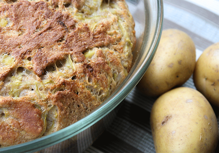 Kartoffel Zucchini Brot - lecker, gesund, vegan