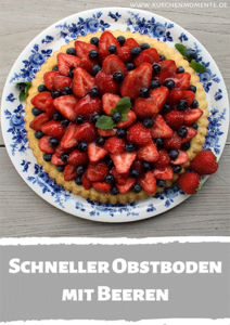 Schneller Obstboden mit Erdbeeren