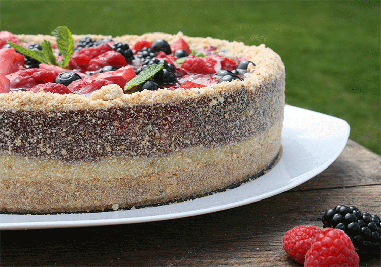 Perfekt für den Sommer - Beerentorte no bake