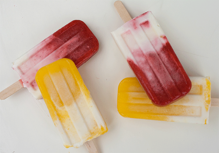 Frucht-Joghurt-Eis mit Frischkäse | Küchenmomente