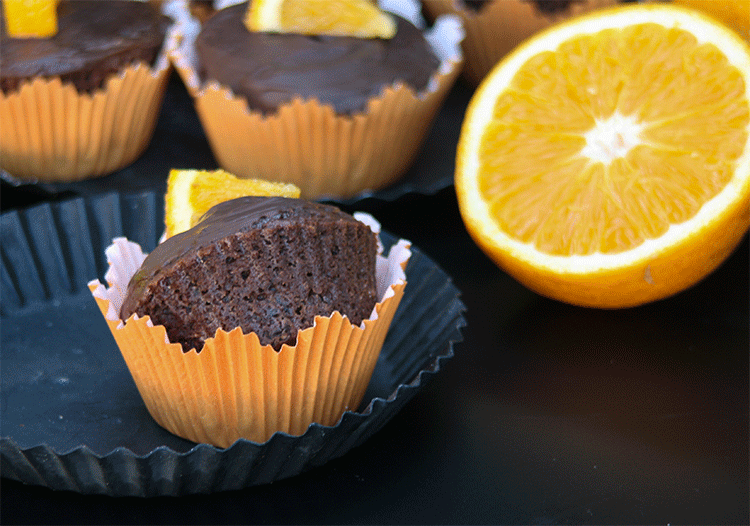 Orangen Schoko Muffins - Küchenmomente