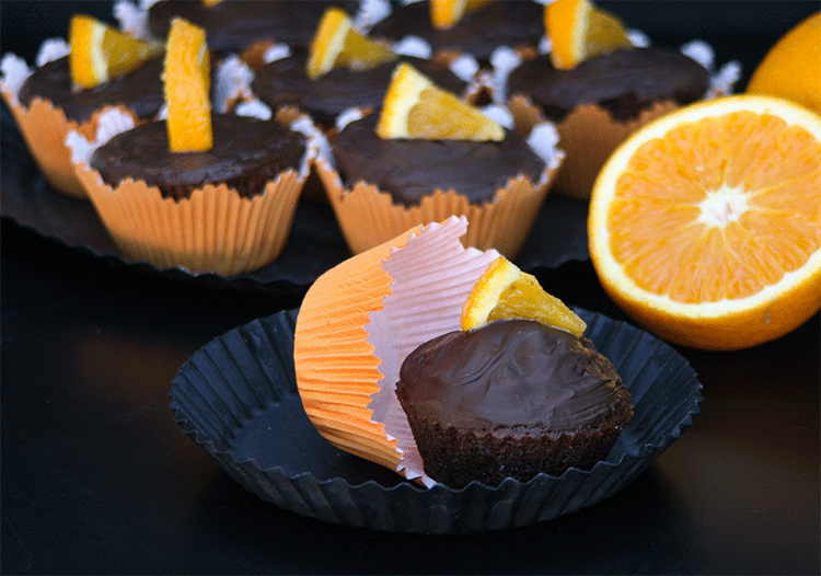 Schokoladen Orangen Muffins - immer ein Genuß