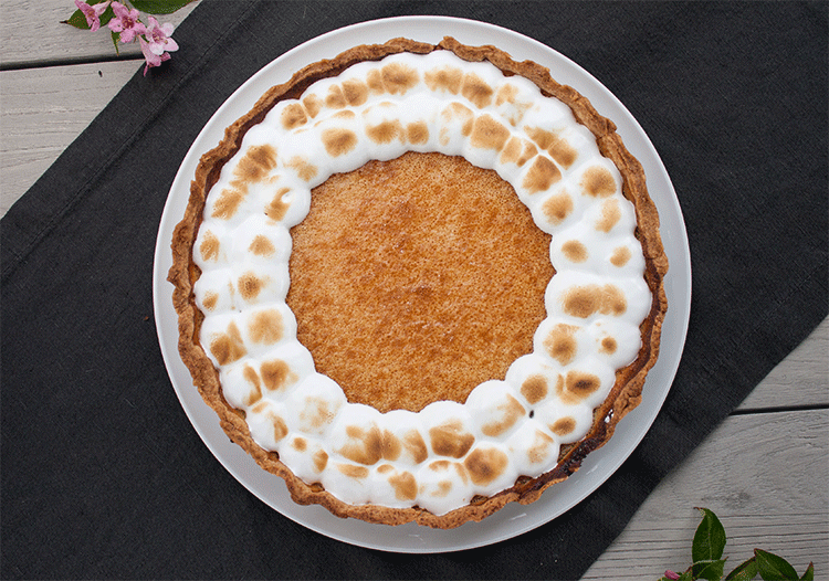 Lemontarte mit Baiser