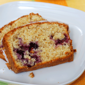 Haferkuchen mit Blaubeeren und Dinkelmehl