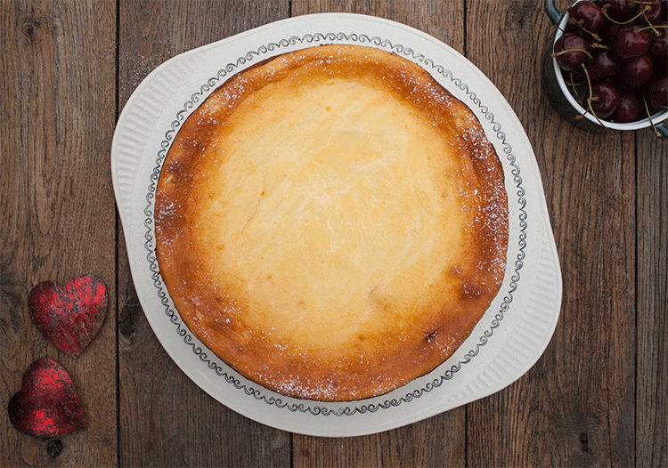 Herrlich cremig - Oma´s Käsekuchen mit Kirschen