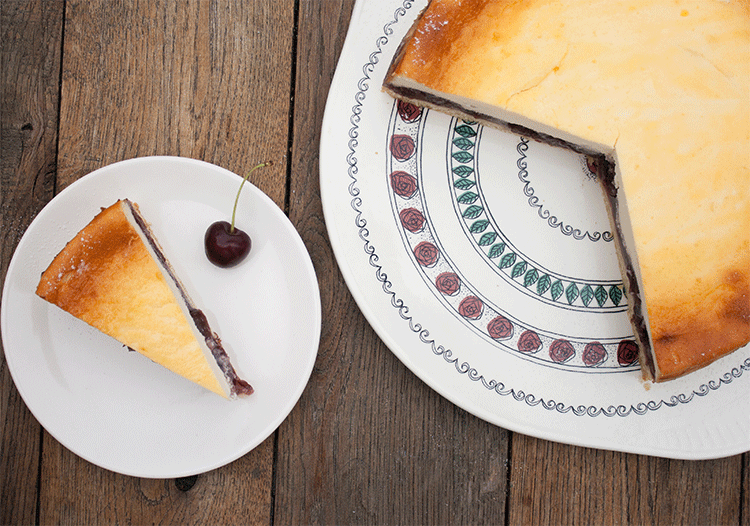 Kuchenklassiker - Käsekuchen mit Kirschen