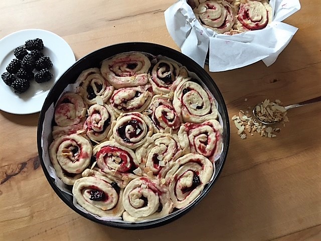 Schneckenkuchen vor dem Backen