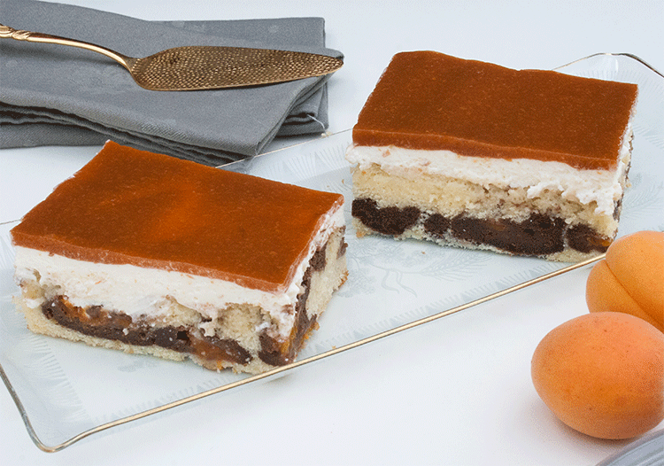 Aprikosen-Blechkuchen á la Donauwelle | Küchenmomente